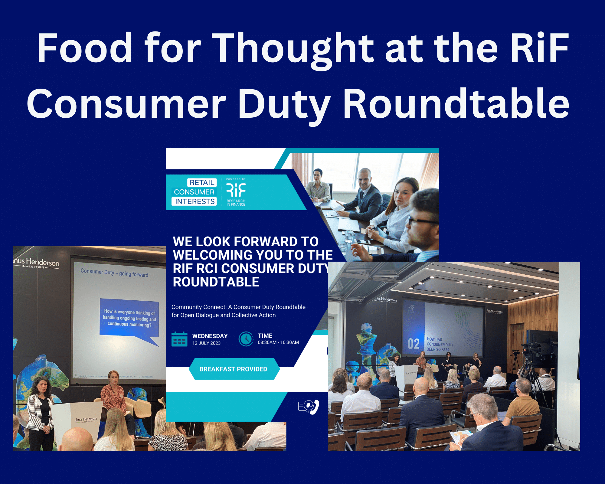 Food for Thought at the Consumer Duty Roundtable